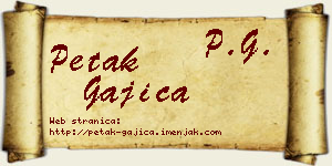 Petak Gajica vizit kartica